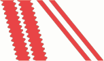 white / muted white / red
