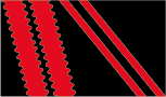 black / coral / red