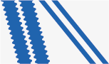 weiß / orange / saphirblau