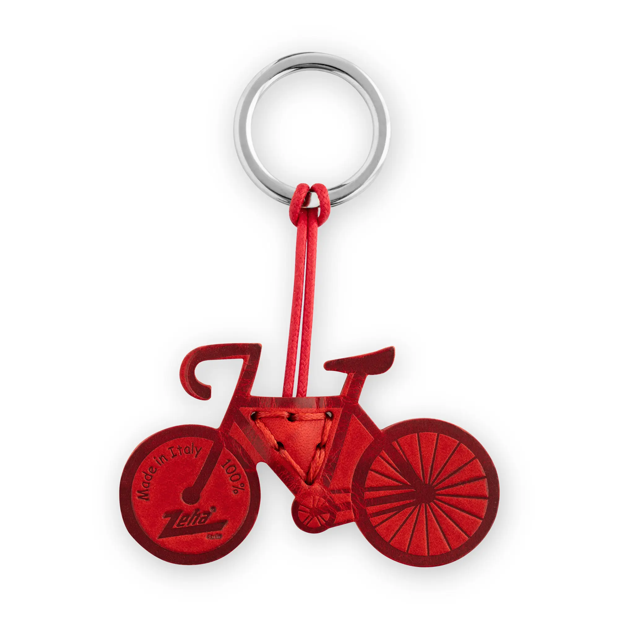 Leather key holder - Bicycle