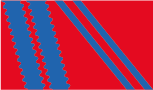 rot / azurblau