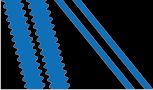 black / azure-blue