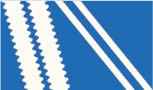 saphir-blau / weiß