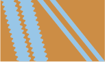 cognac / light blue