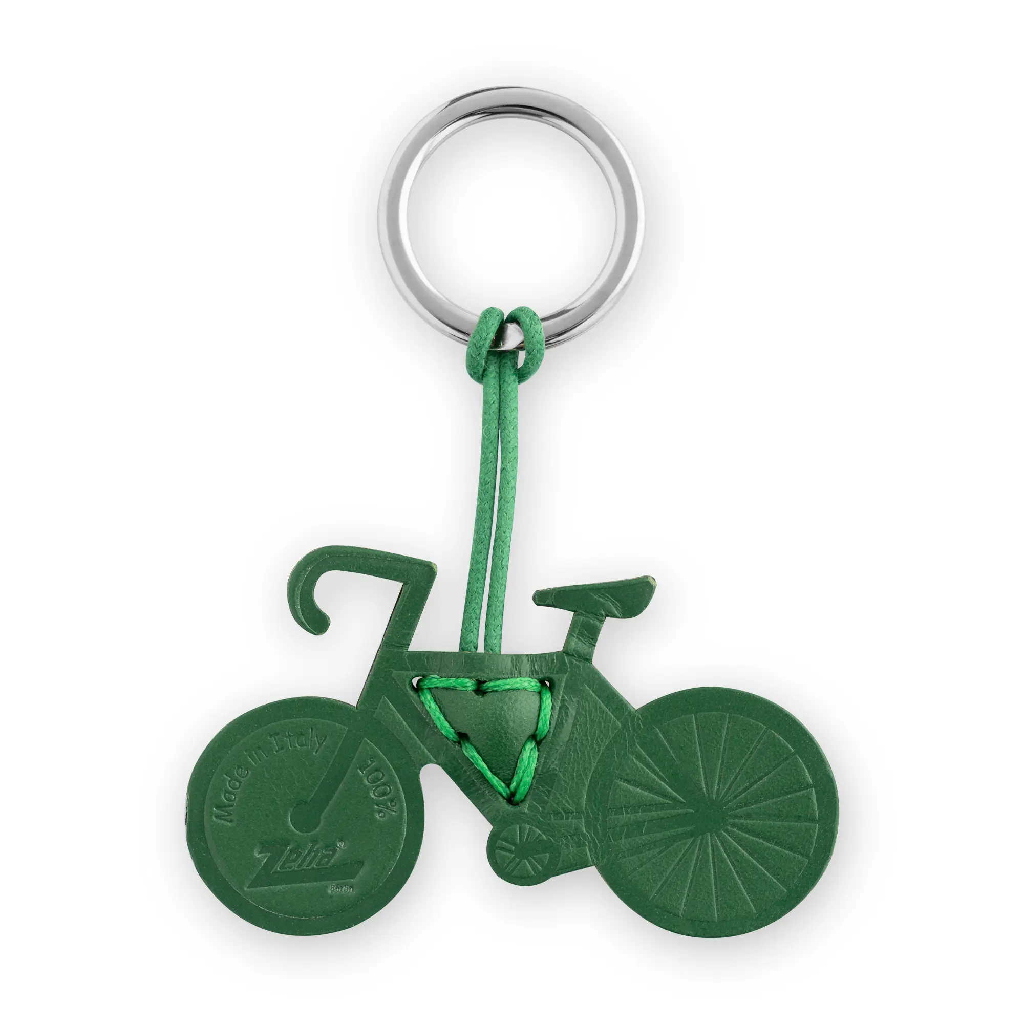 Leather key holder - Bicycle