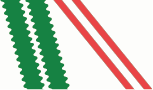white / green / red
