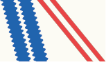 white / red / azure-blue