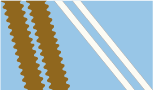 light-blue / cognac / cream