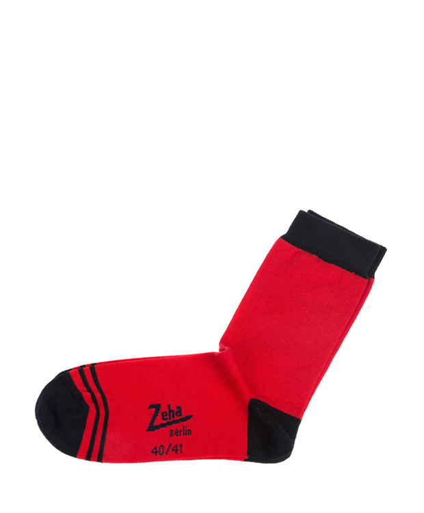 ZEHA BERLIN Accessories zeha socks Unisex red / black
