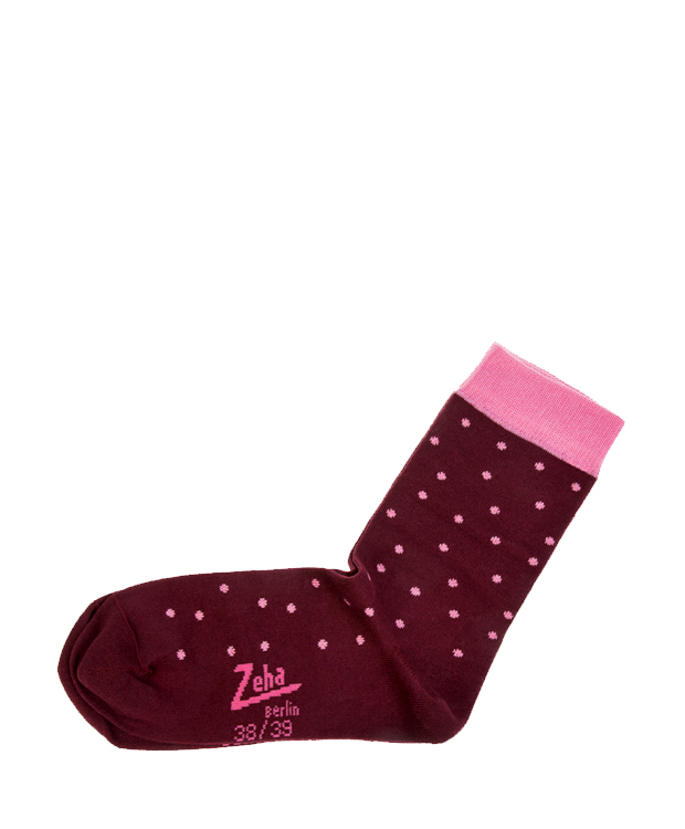 ZEHA BERLIN Accessories zeha socks Unisex bordeaux / pink
