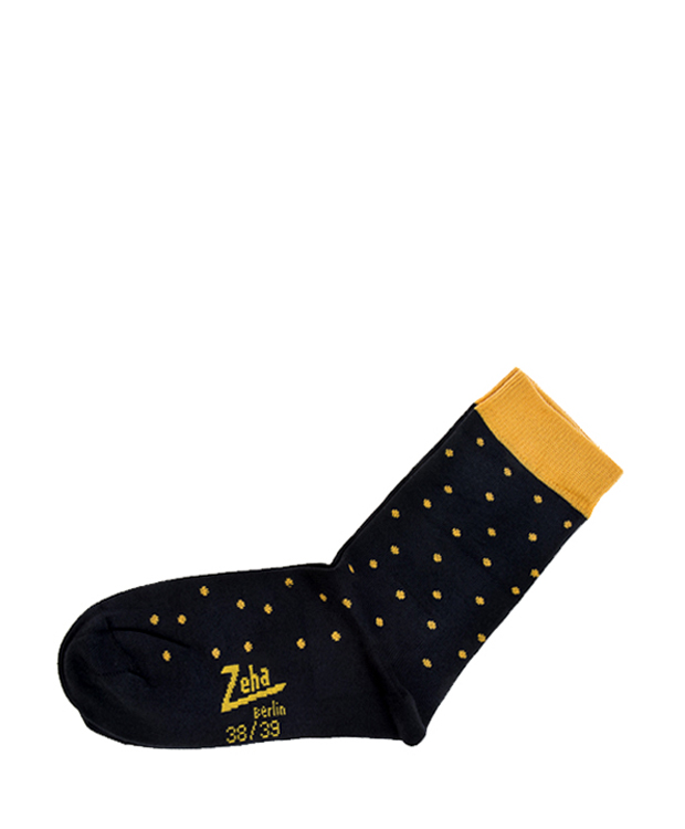 ZEHA BERLIN Accessories zeha socks Unisex black / yellow