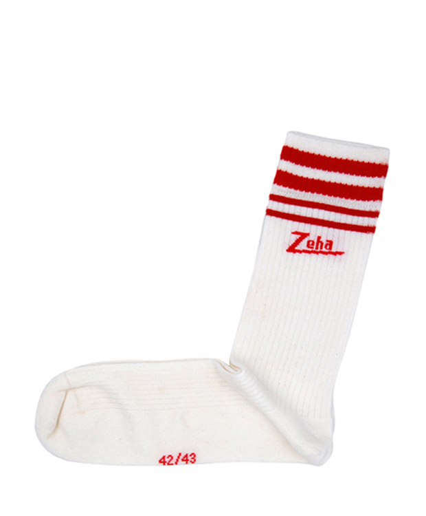 ZEHA BERLIN Accessories zeha socks Unisex cream / red