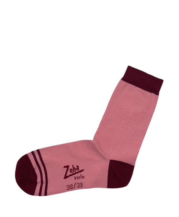 ZEHA BERLIN Accessories Zeha Socks Unisex old-pink / aubergine