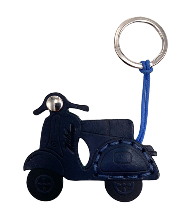 ZEHA BERLIN Accessories Leather key holder - Scooter Unisex dark blue