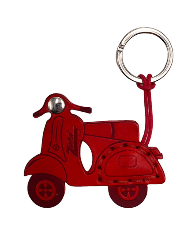 ZEHA BERLIN Accessories Leather key holder - Scooter Unisex red