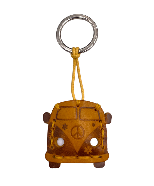 ZEHA BERLIN Accessories Leather key holder - Old Van Unisex yellow