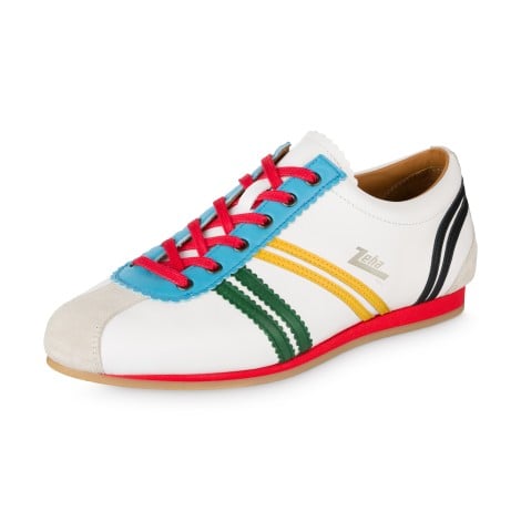 Olympia Ledersneaker in Olympia-Farben